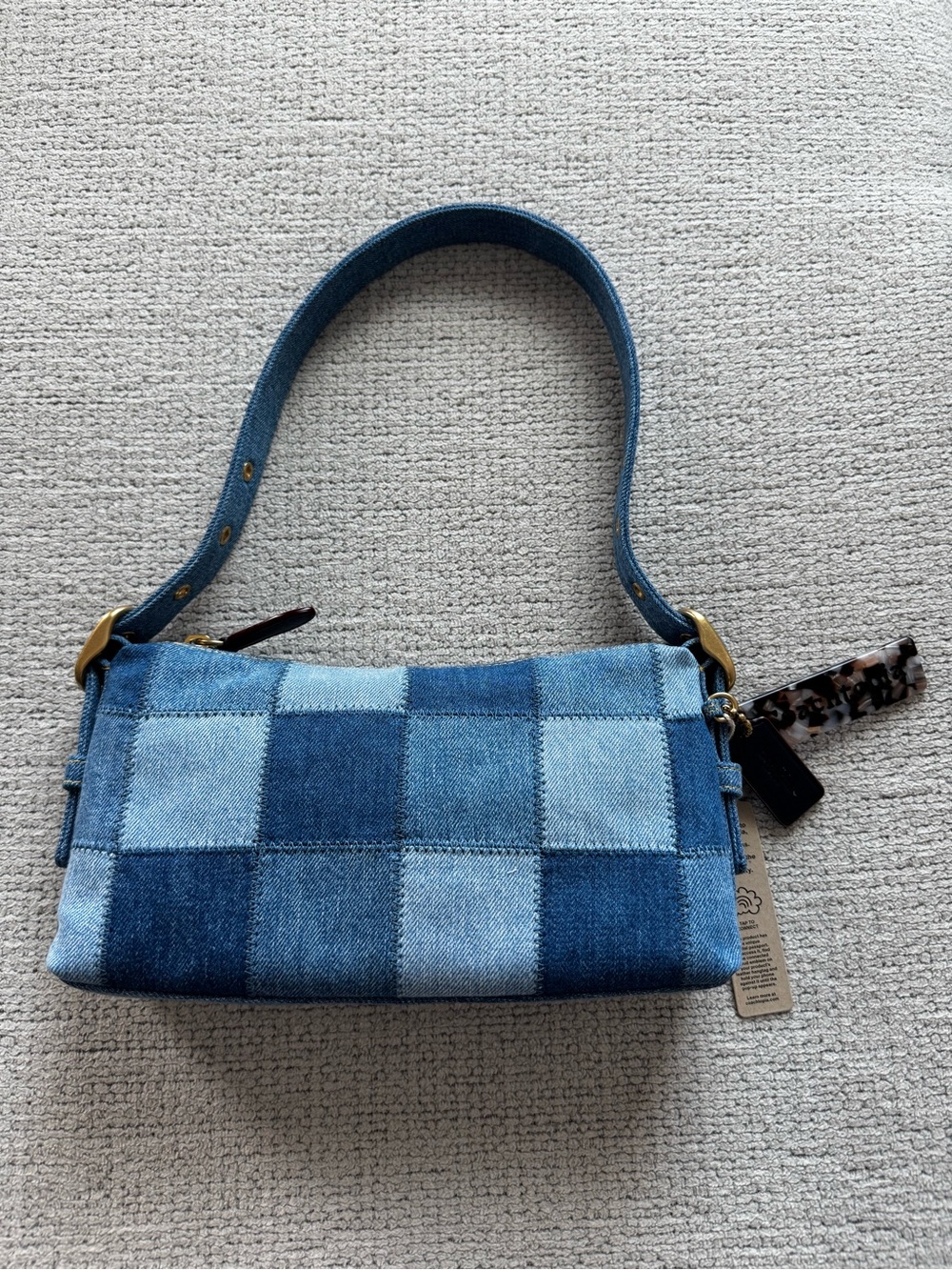 Coachtopia Denim Alter/Ego Small Slouchy Shoulder Bag